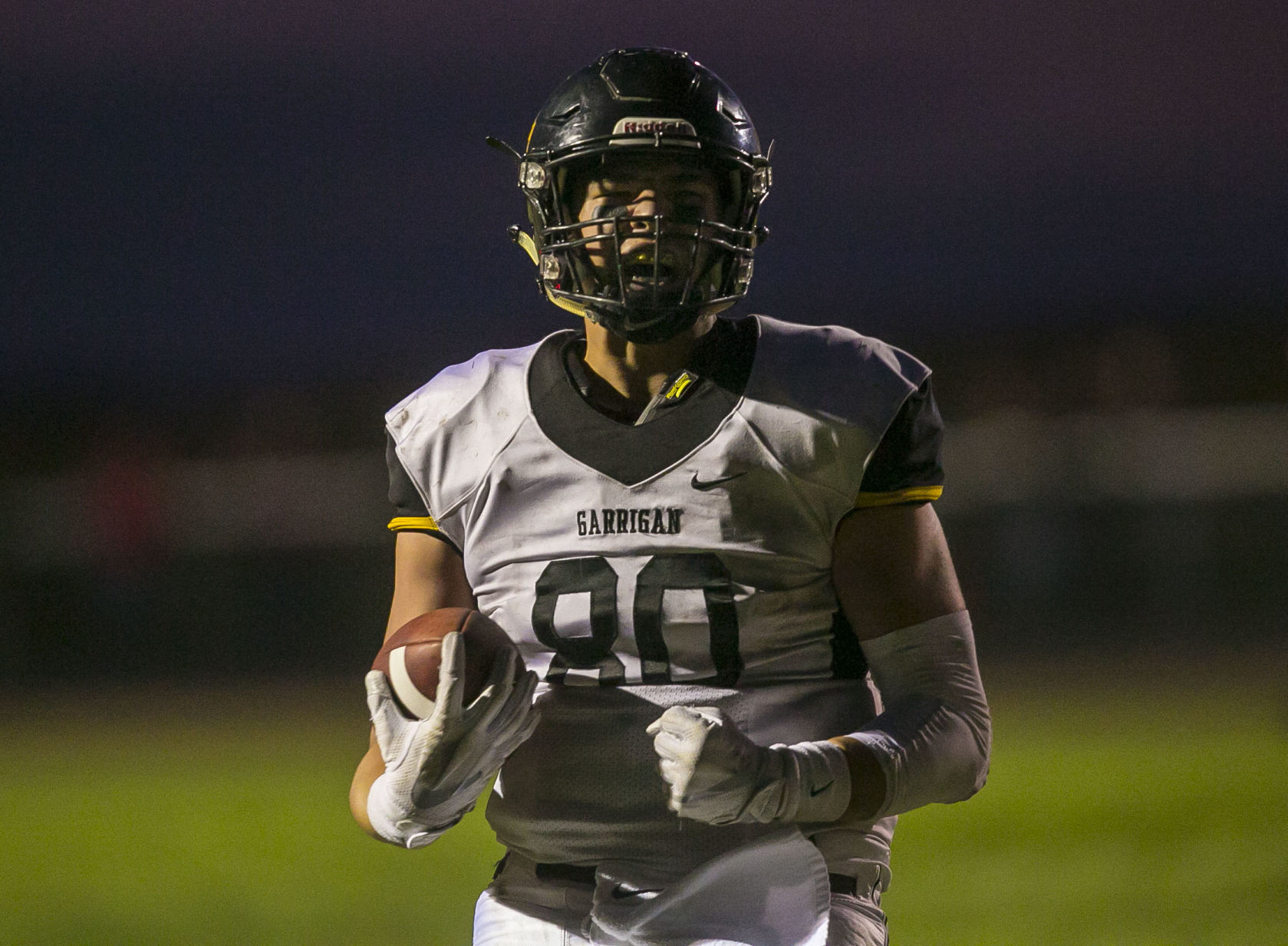 Fball Bishop Garrigan vs. West Hancock 19